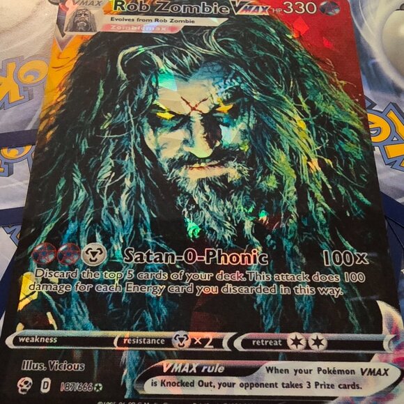 Rob Zombie Pokemon Card - White Zombie - Picture 5 of 8